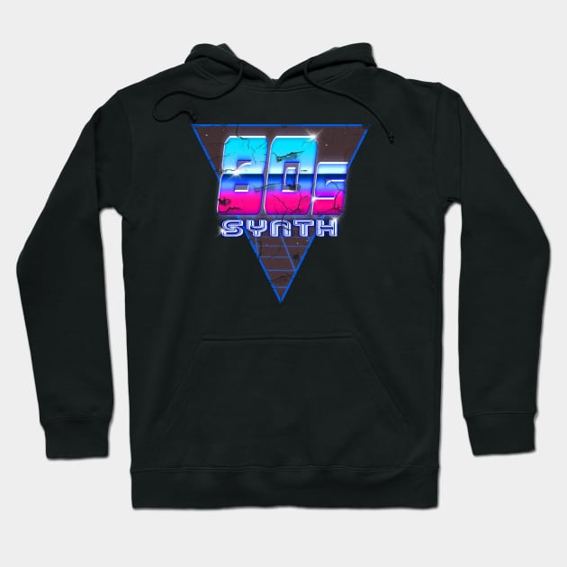 80s SYNTH #3 (worn look) Hoodie by RickTurner